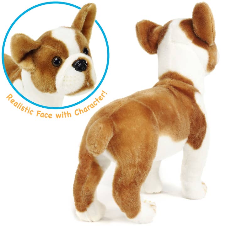 VIAHART Toy Co. - Wholesale Stuffed/Plush Toy - Kids & Baby - Bobby The Boston Terrier Boxer | 15 Inch Stuffed Animal Plus