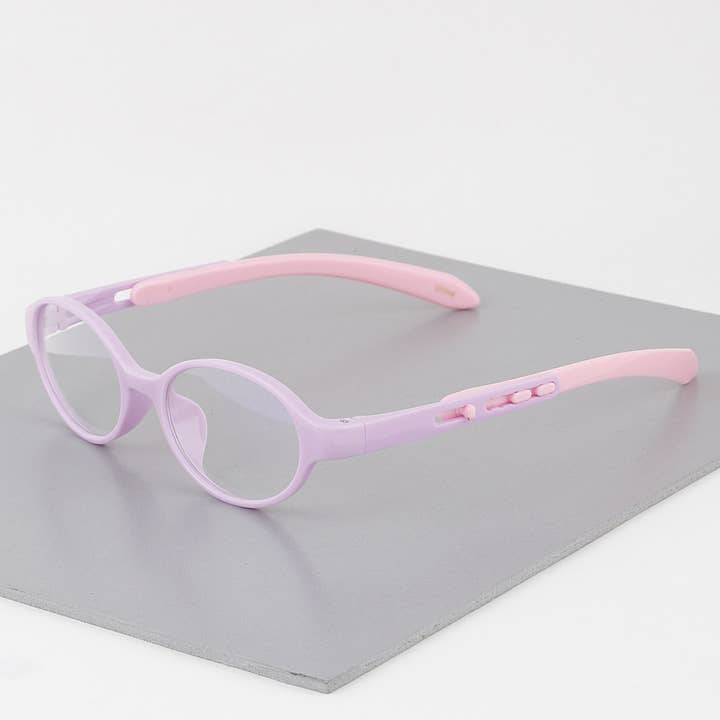 Paars Paarse ovale blauwe lichtbril voor kinderen voor groothandel op Faire2