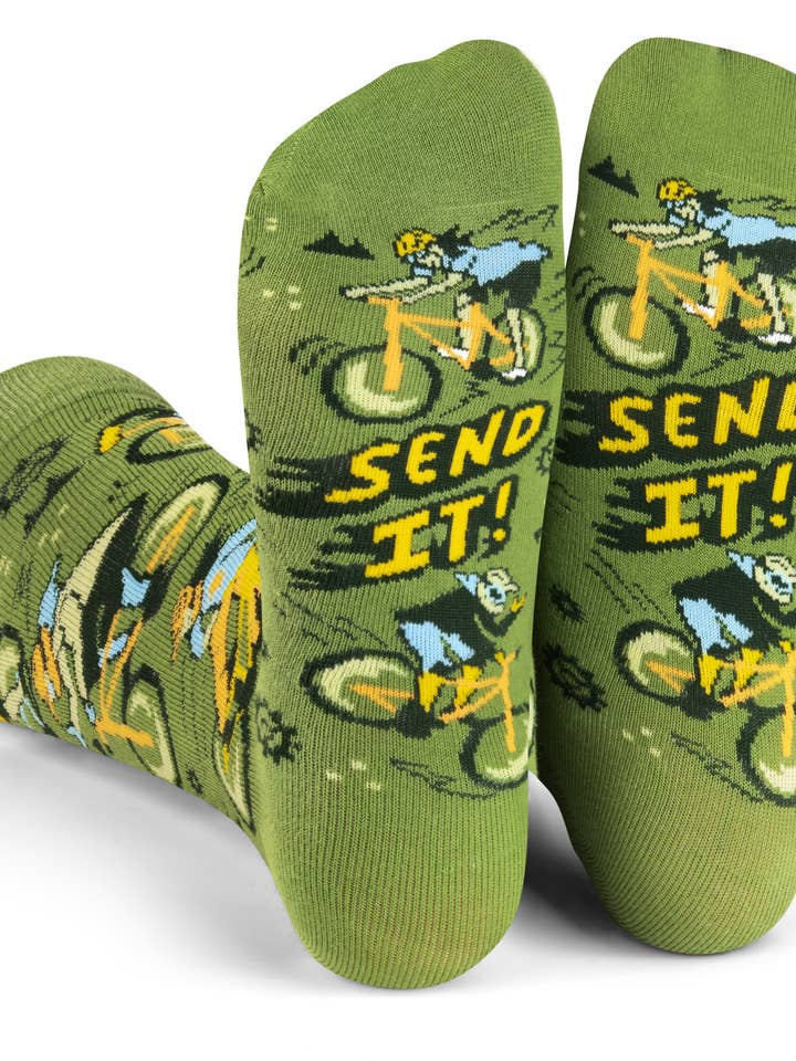 Send it! Mountain Bike Socks for wholesale by Lavley