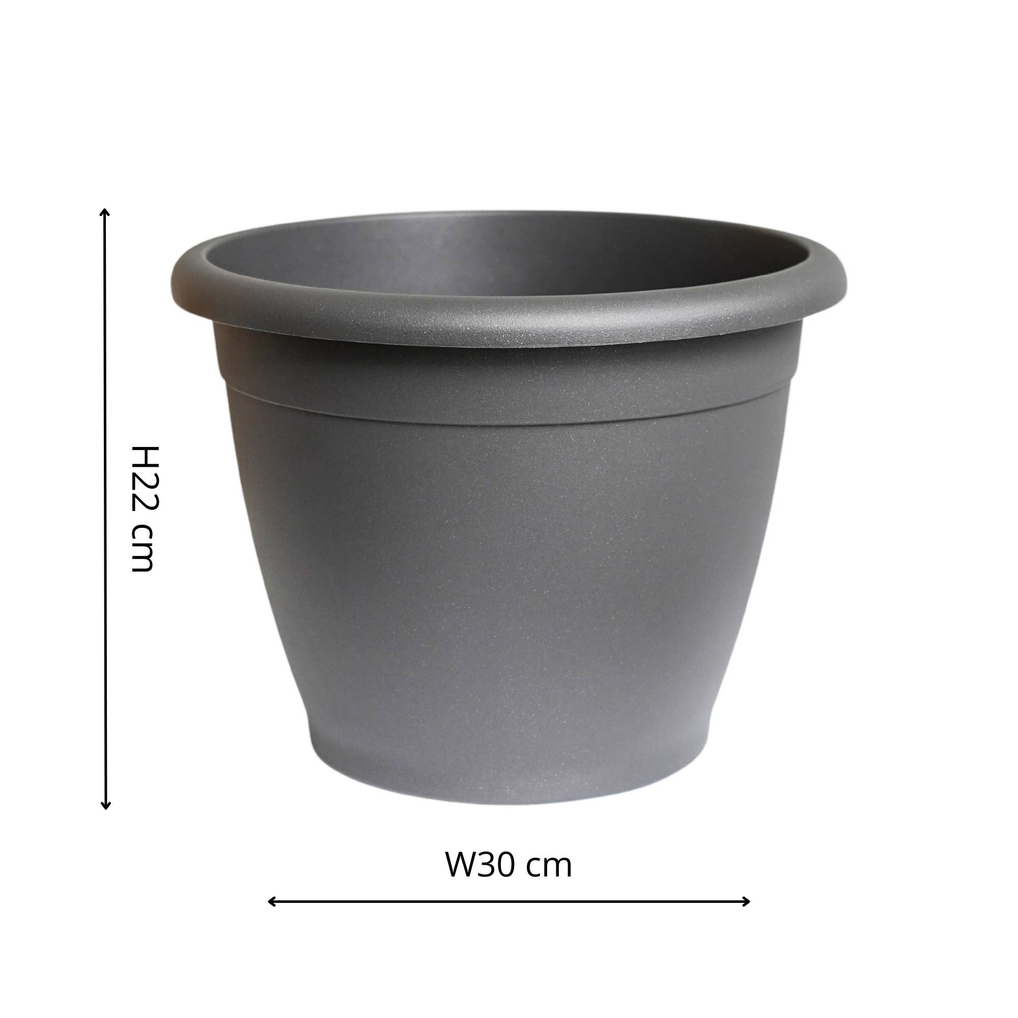 Ivyline – wholesale Plant pot – Outdoor Recycled Plastic Naxos Planter (D25-30cm)7