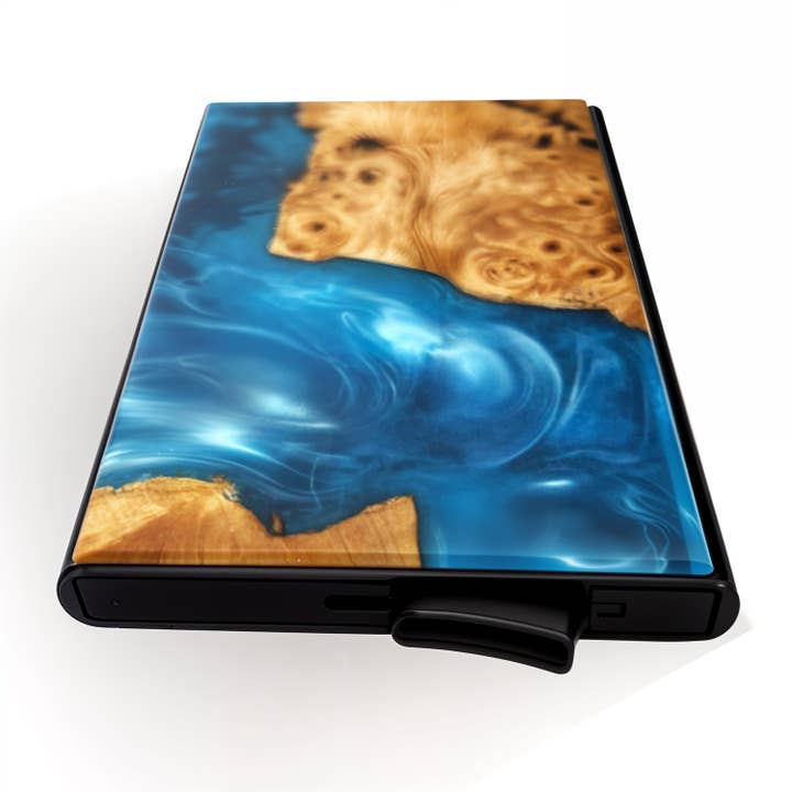 Wooden Element - Wholesale Wallet - Unisex - Wood/Resin Smart Pop-up Wallets (Assorted pack of 11)34