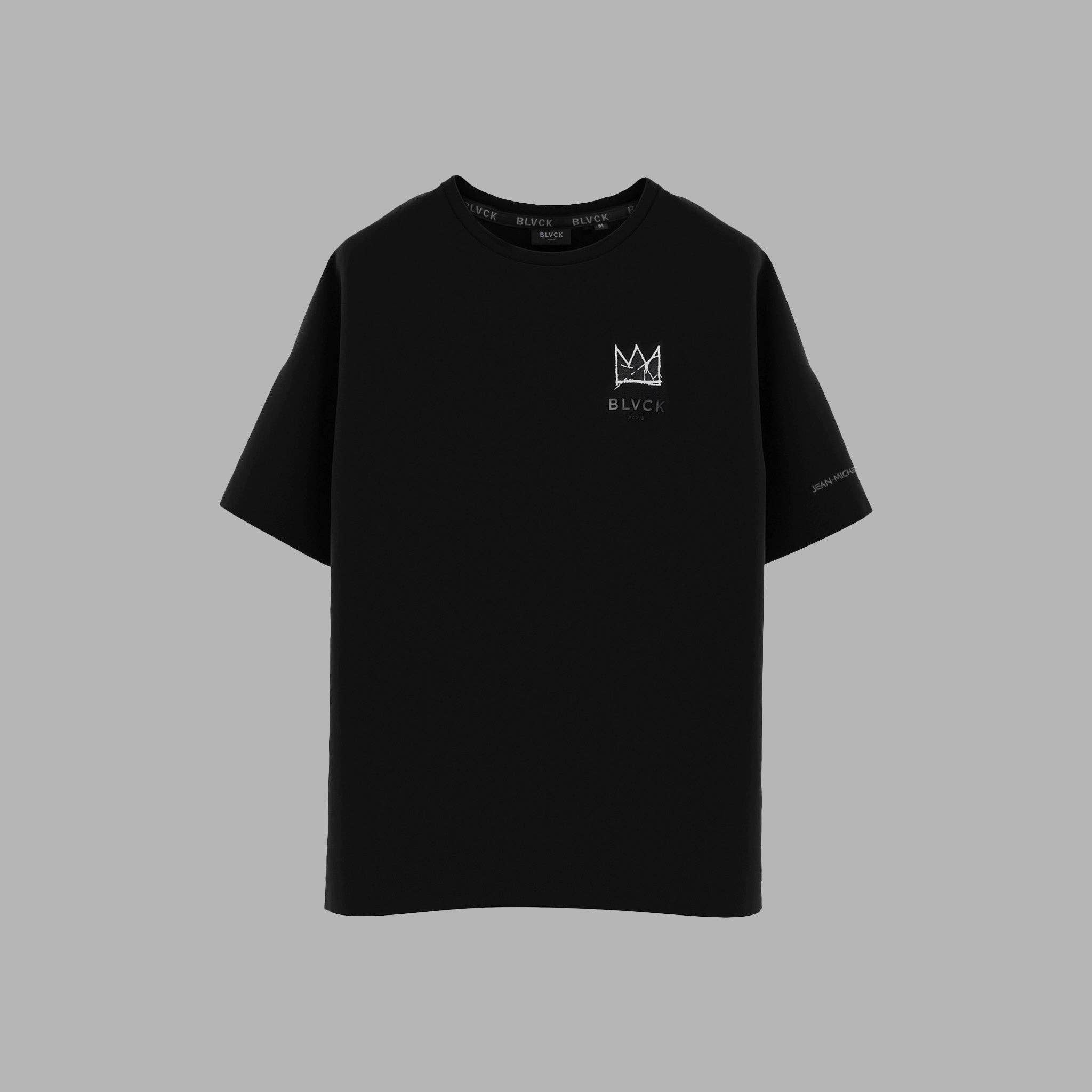 Blvck Paris - Venta al por mayor Camiseta serigrafiada - Hombre - Camiseta 'Crown' de Blvck x Basquiat0