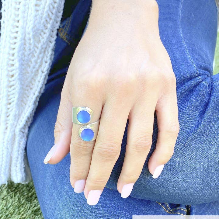 LeightWorks - Vendita all'ingrosso Anelli cocktail/statement - Anello Doppio Cerchio2