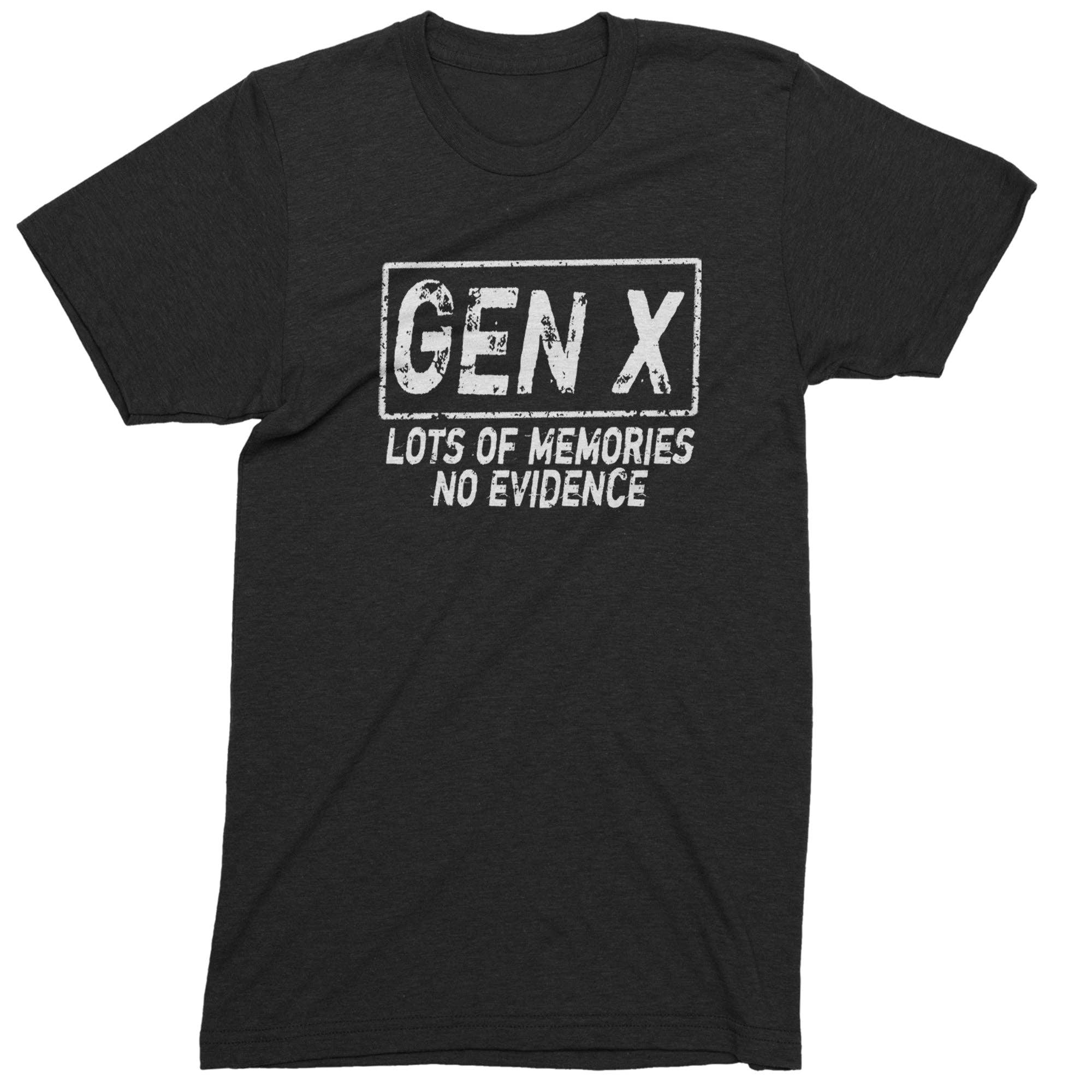 Expression Tees - Wholesale Screen Printed T-Shirt - Men's - Gen X Lots of Memories No Evidence Nostalgia Mens T-shirt0