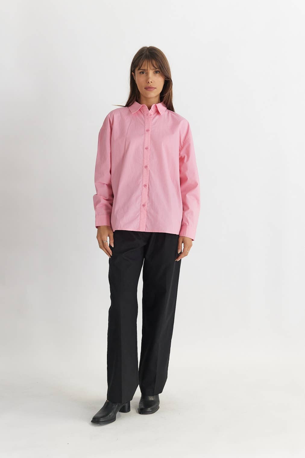 MOD REF - Wholesale Button Down Shirt - Women's - The Ema Top | Collared Button-Down Top0