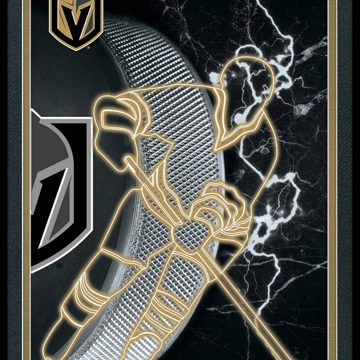 Vegas Golden Knights Giocatore Neon 12x16 per la vendita all'ingrosso da parte di Fan Creations