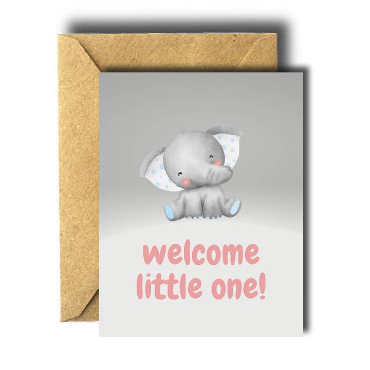 Tarjeta de felicitación para bebé recién nacido de Welcome Little One para venta al por mayor de Bee Unique
