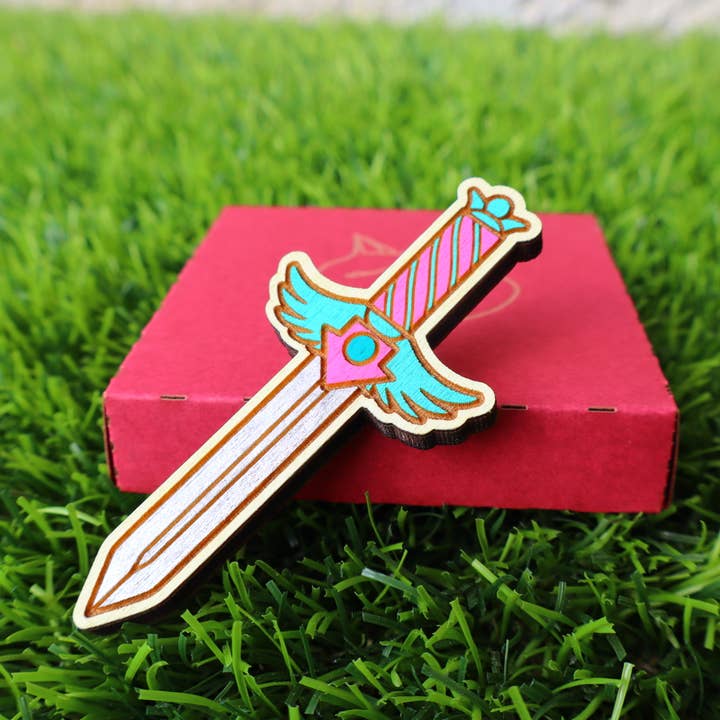 Imán de Madera con Cuchillo de El Juego del Calamar, Decoración de la Serie de Supervivencia Ronda 6 para venta al por mayor de Herbs&Belles