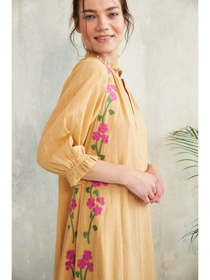 cornsilk yellow KALINDA DRESS for wholesale on Faire1