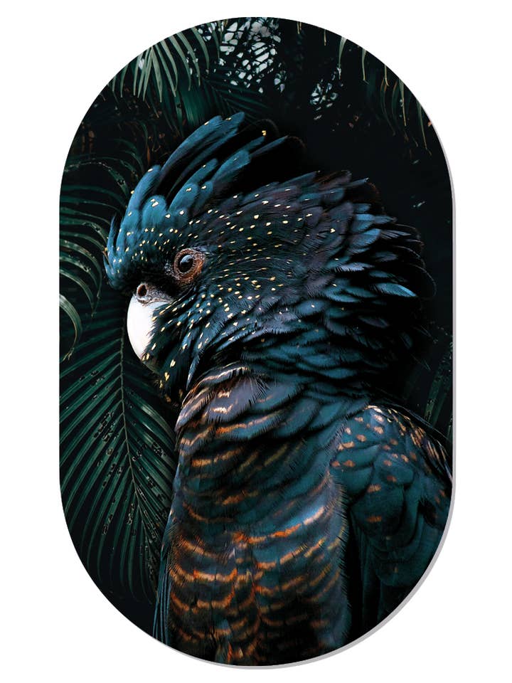 Muurovaal cockatoo for wholesale by Label2X B.V.