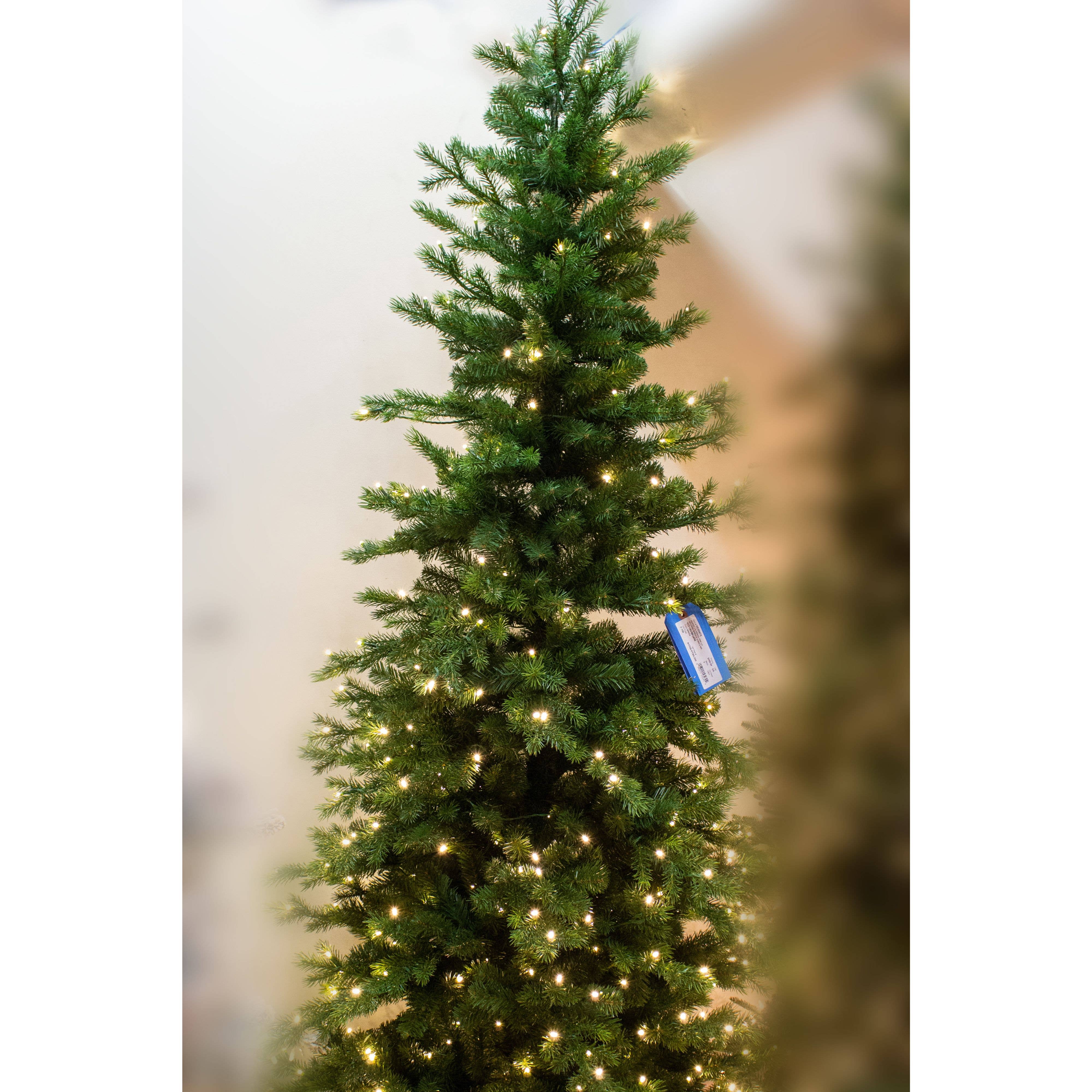Jacobson - Wholesale Artificial Christmas Tree - 7.5ft Slim Pencil Christmas Tree - Hillside Spruce0