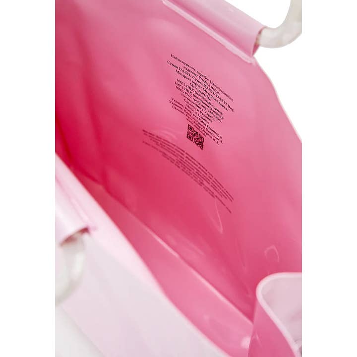 DASTI - Wholesale Tote Bag - Women's - Dasti Summer Vinyl PVC Handbag Wareproof Pink