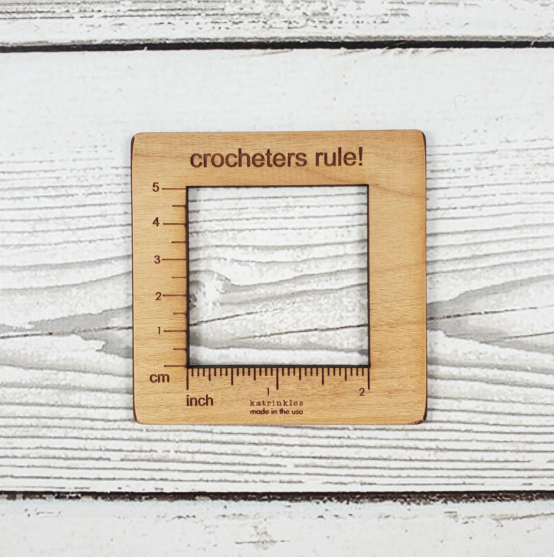 Katrinkles - Wholesale Knitting/Crochet Supplies - Gauge Swatch Ruler6