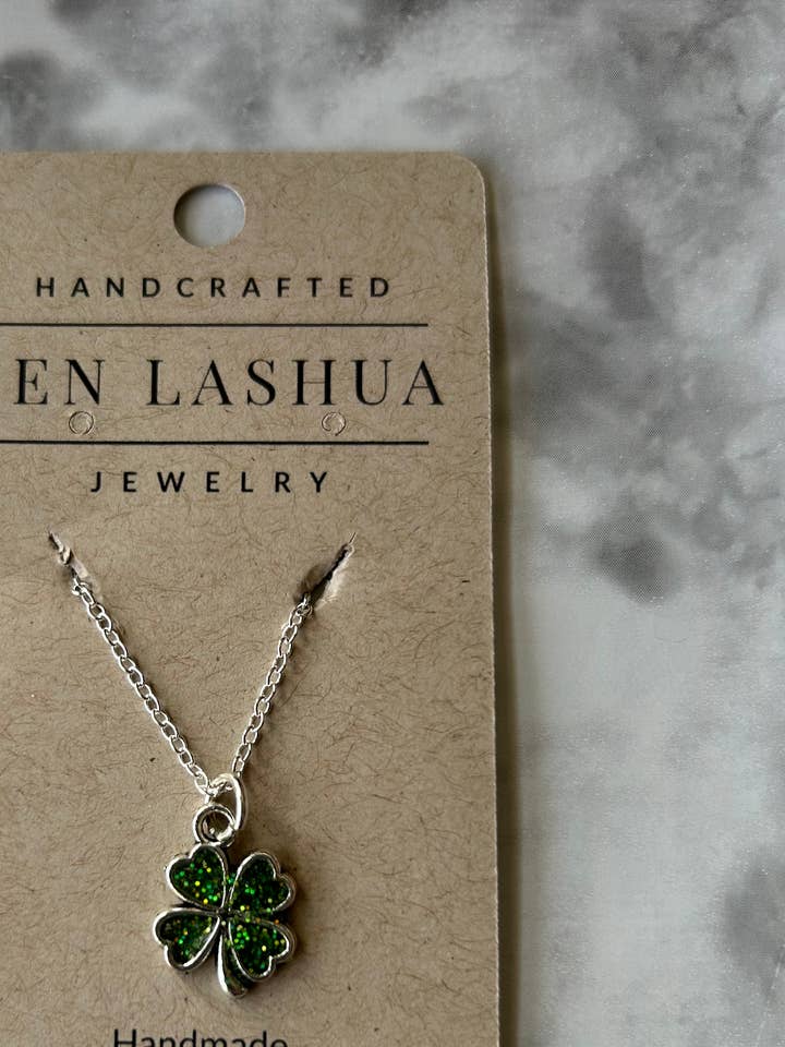 Four Leaf clover Shamrock Pendant for wholesale by Jen Lashua | Home Decor & Gifts