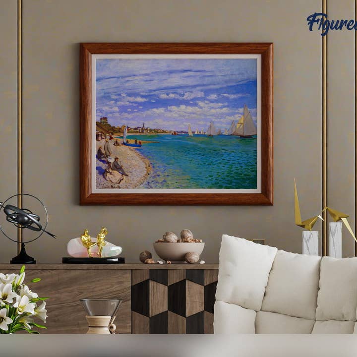 Figured'Art - Wholesale DIY Craft Kit - Paint by numbers Regattas at Sainte Addresse - Monet3