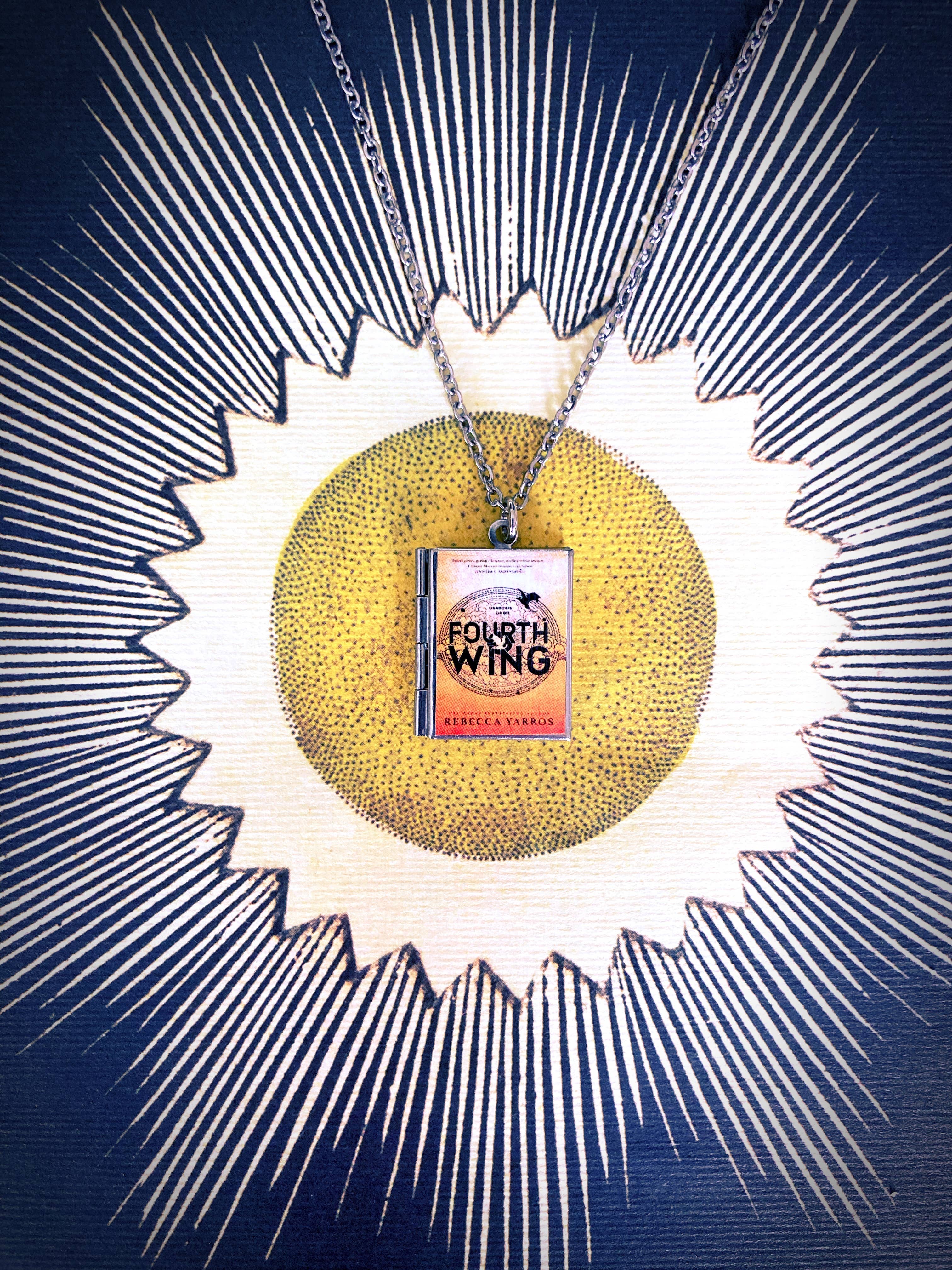 Marshall and Rose - Wholesale Locket Necklace - Book Locket Fourth Wing2