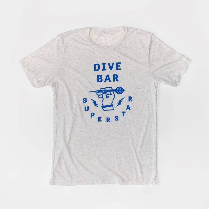 Maglietta unisex Triblend Dive Bar Super Star - Farina d'avena per la vendita all'ingrosso da parte di Giltee