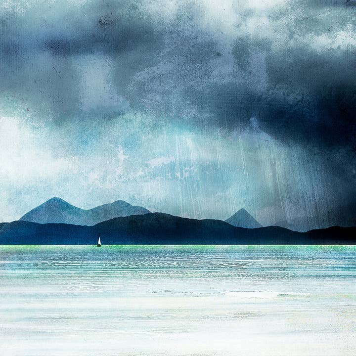 Inner Sound Skye and Scalpay Prints for wholesale by Cath Waters Scottish Landscapes