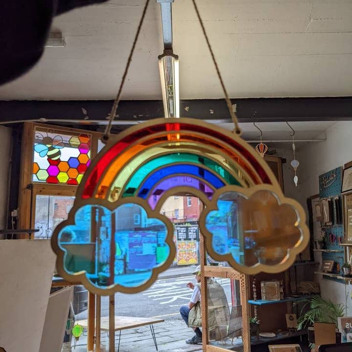 Bristol Design Forge Ltd – wholesale Suncatcher – Rainbow Stained Glass Window Hanging Pride LGBTQ+1