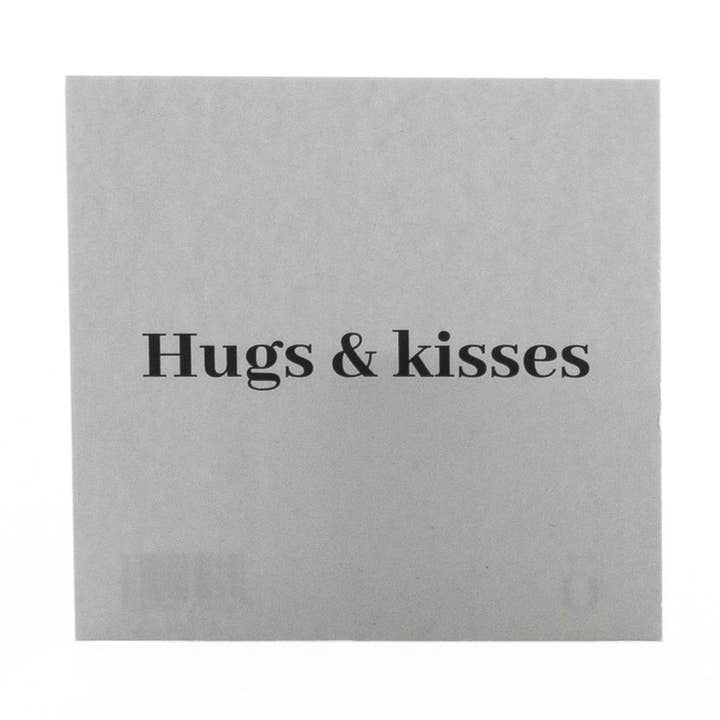 sögne card 8x8 cm hugs & kisses for wholesale by Sögne Home