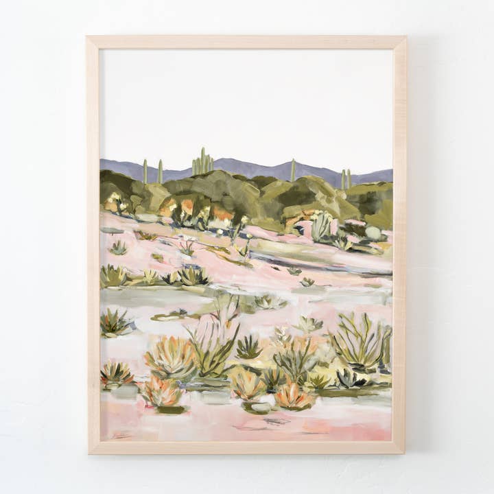 Arte de Parede de Paisagem Neutra de Plantas do Deserto - Glória do Deserto por atacado de Laurie Anne Art