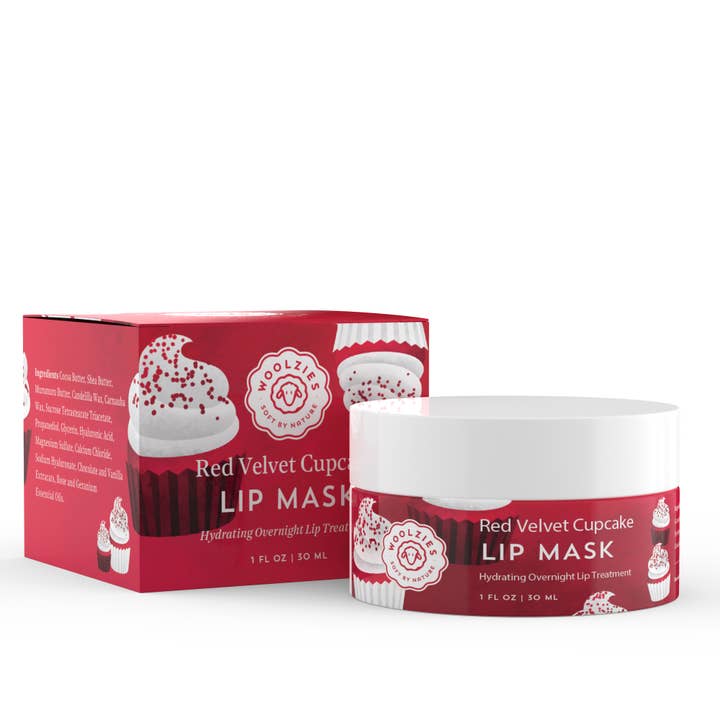 Woolzies - Vente Soin/masque pour les lèvres - Masque à lèvres Red Velvet Cupcake 1 oz.1