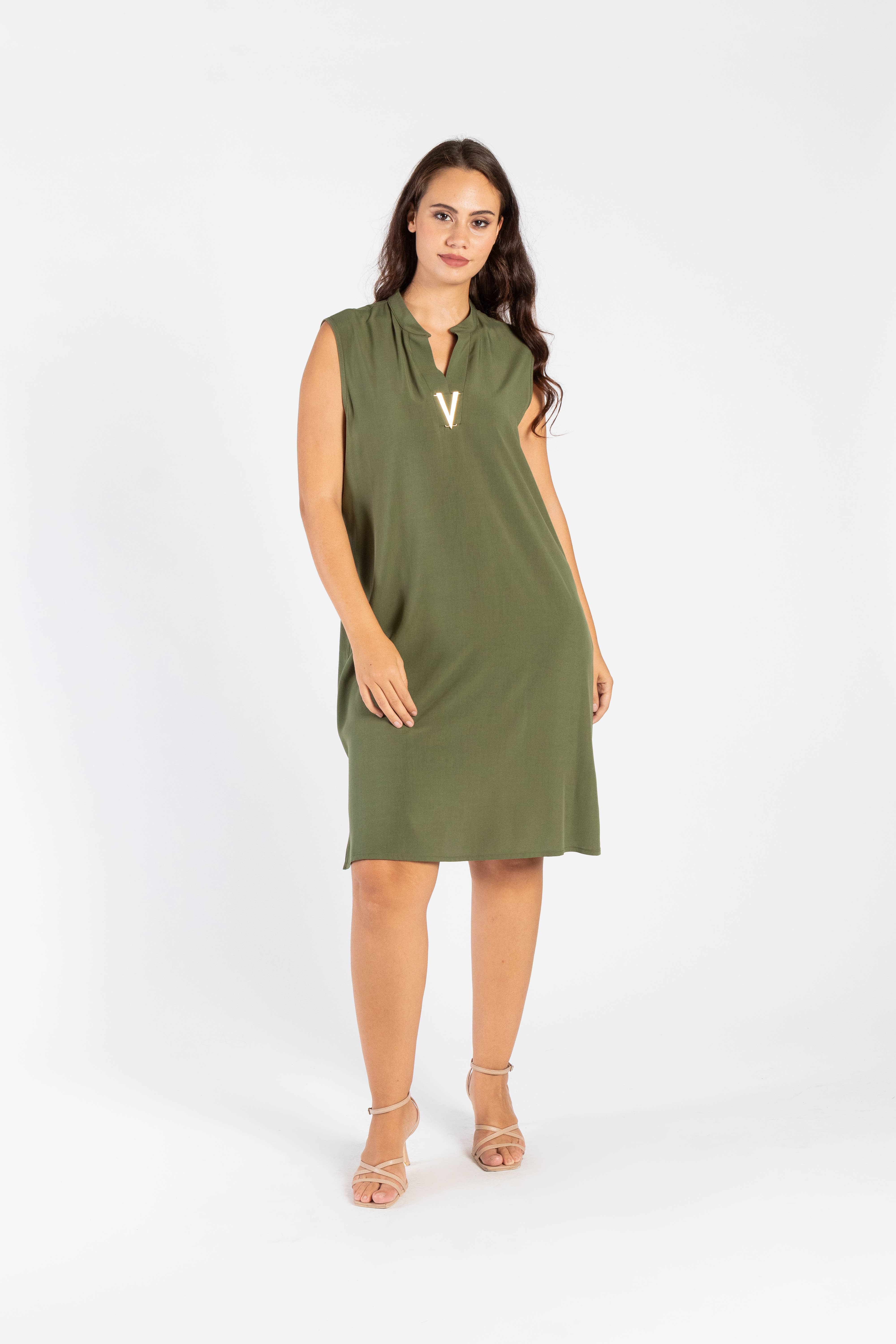 Clara G. - Vendita all'ingrosso Vestito - Donna - Vestito Viscosa Unita Fissa Smavicato Con Accessorio0