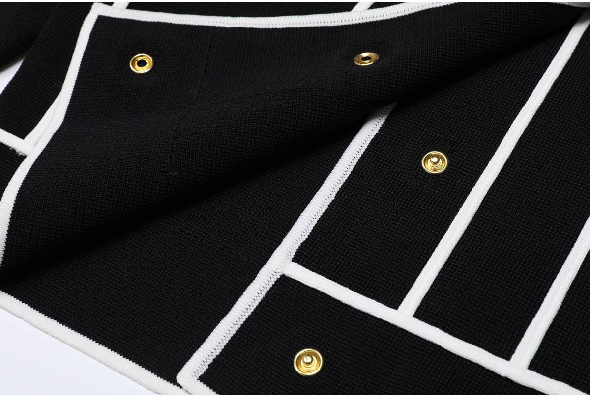 Productseeker – wholesale Top & pants set (NOT Loungewear) – Women's – SET276Y Striped Knit Cardigan Jacket and Casual Pants Set11