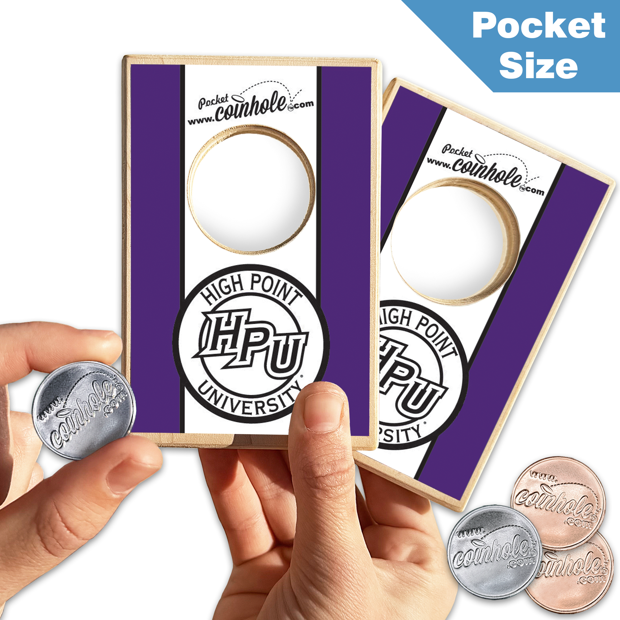 Coinhole - Wholesale Board Game - High Point University POCKET Coinhole®0