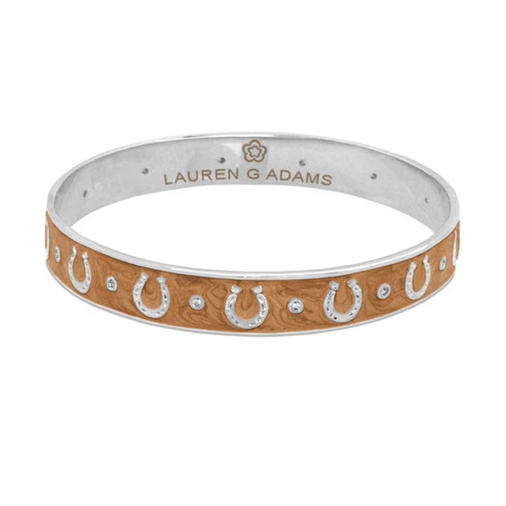 Equestrian Horseshoe Bangle for wholesale by Lauren G Adams