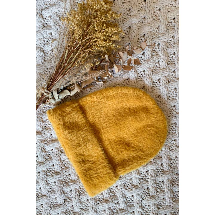 AMOLI - Wholesale Beanie - Women's - Soft Warm Ribbed Fuzzy Faux Angora Beanie1