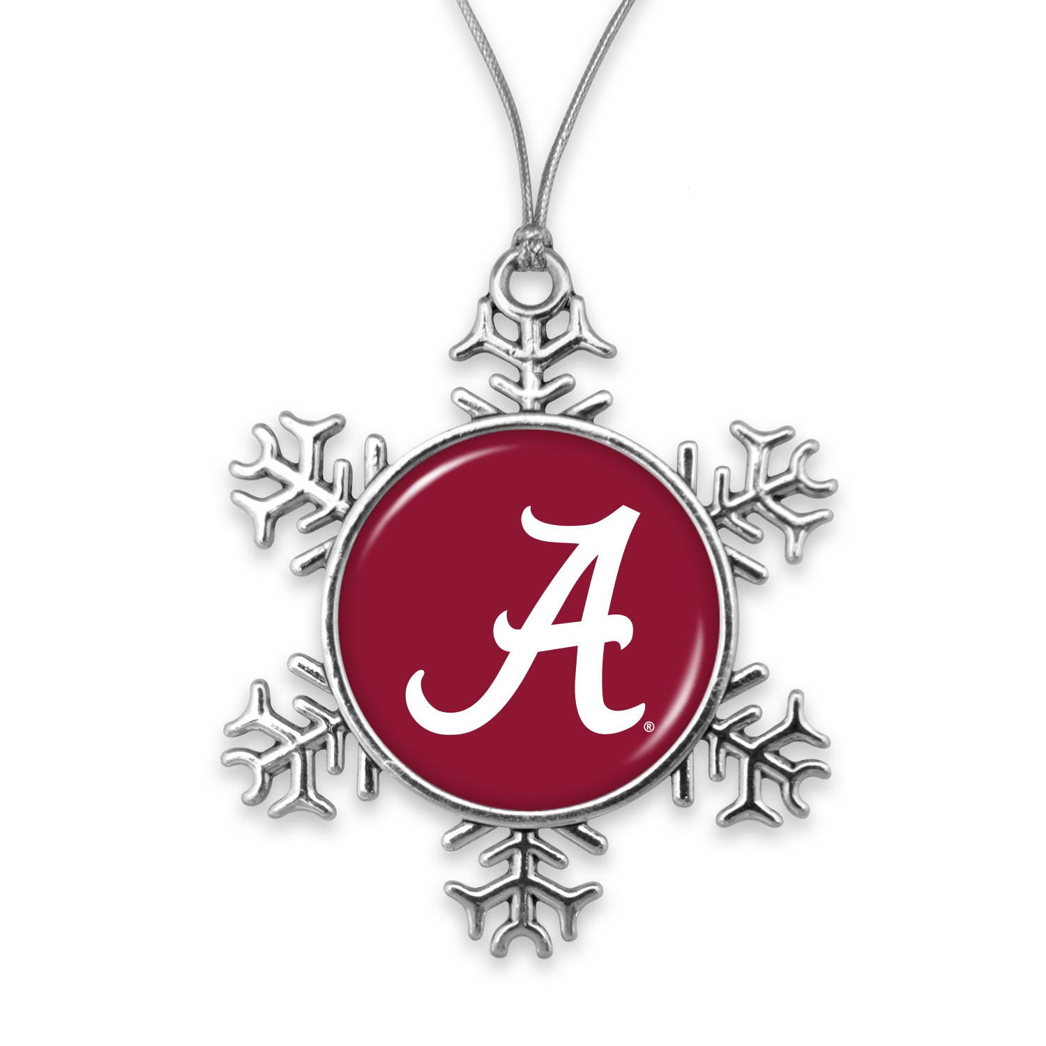 aminco NCAA Alabama Crimson Tide Swirl Heart Necklace 