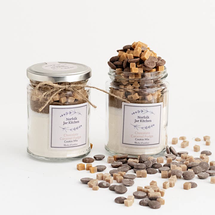 Norfolk Jar Kitchen - Wholesale Biscuit mix - Cookie Mix Jar Bakes 8 Cookies (Glass Jar)5