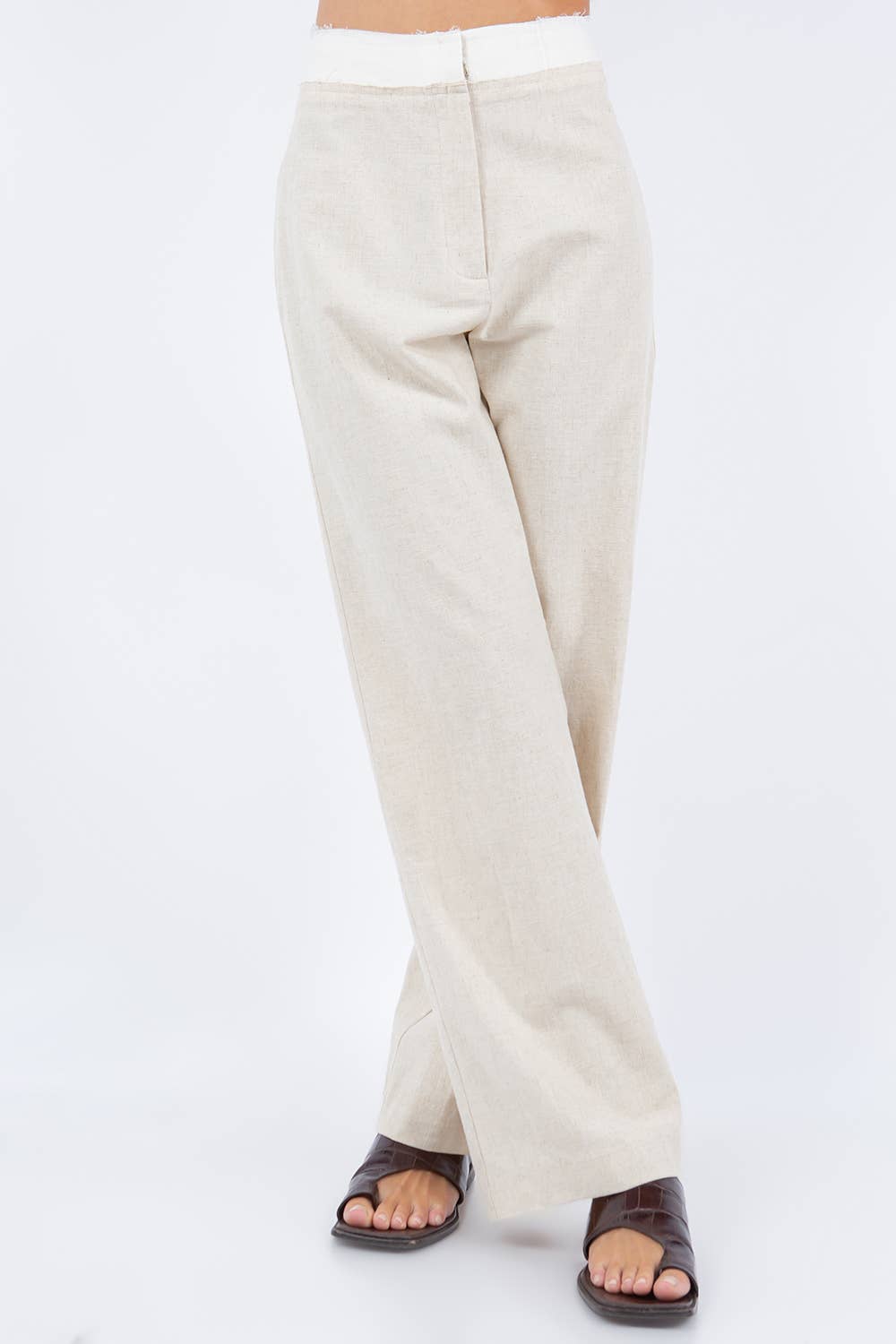 Black CONTRAST  TROUSERS for wholesale on Faire7