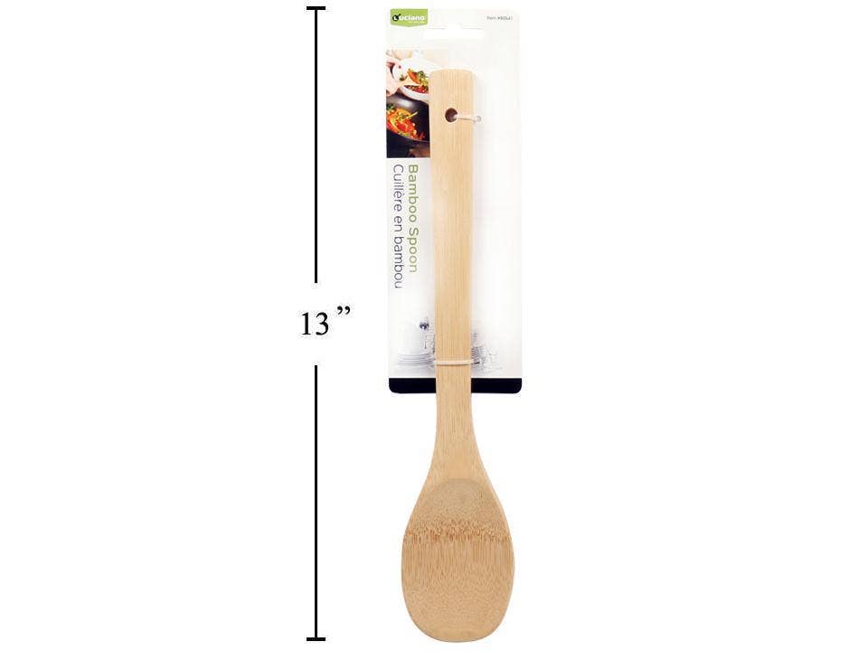 Luciano Gourmet - Wholesale Spatula/Turner - Luciano, 12"L Bamboo Spoon and Spatula0