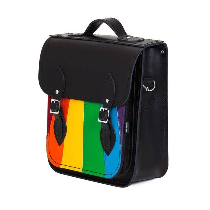 Zatchels – wholesale Backpack – Women's – Handmade Leather City Backpack - Pride - Plus2
