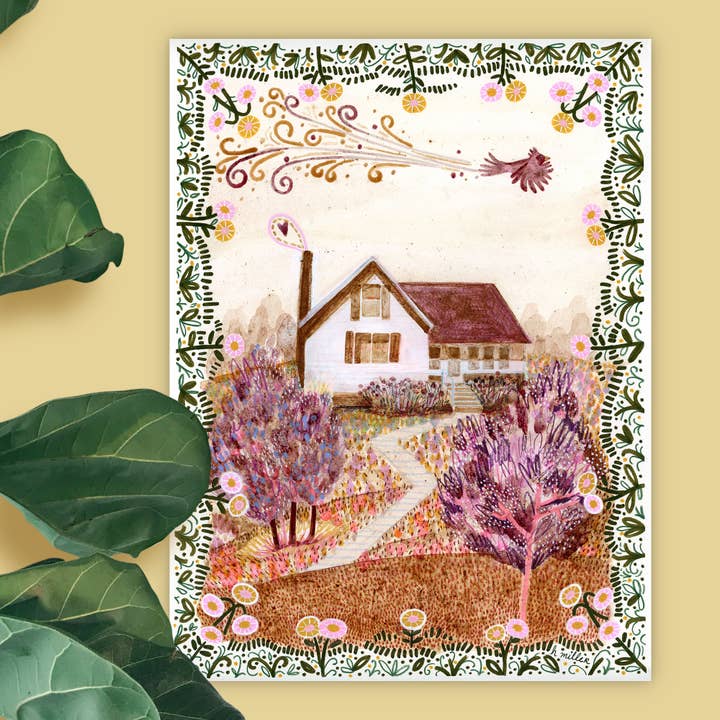 H Miller Ink Illustration Art wholesale products - Wholesale Art Print - Rustic Farmhouse | Art Print | Rural Wall Art & Home Decor3