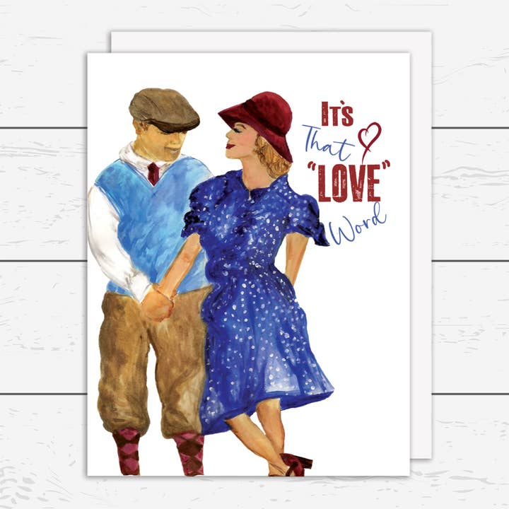 Kärlek Word Card för wholesale av Snorty Morty Designs
