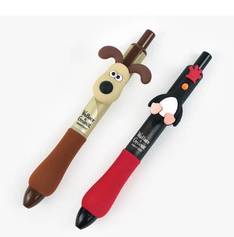 K-Wonderland - Wholesale Pen - Wallace & Gromit Mini Gelpennen met Figuren – Gromit & McGraw12