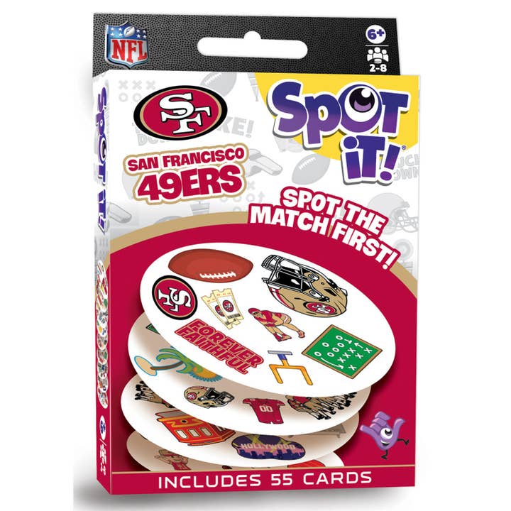 San Francisco 49ers Spot It! Card Game for wholesale by Masterpieces Puzzles