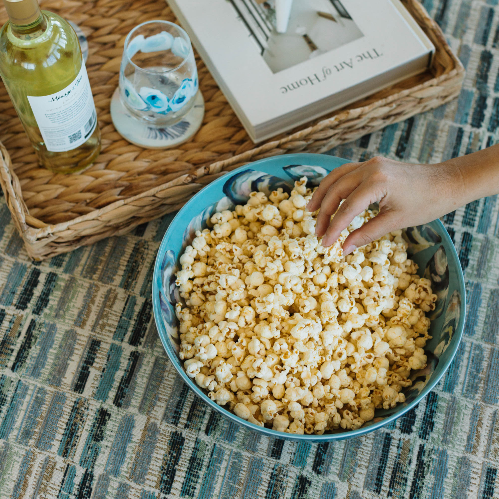 Kim Hovell Art - Wholesale Bowl - Melamine Bowl (Large) - Flowing Shells2