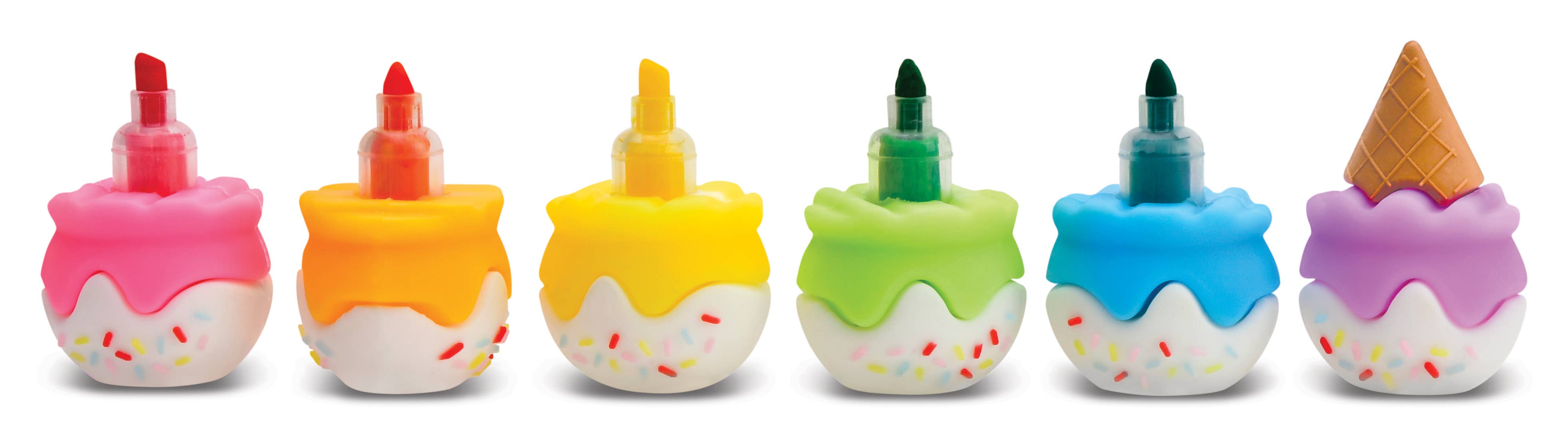 Iscream - Vente Marqueur – enfant et bébé - Marqueurs empilables en forme de glace PDQ - 24 marqueurs4