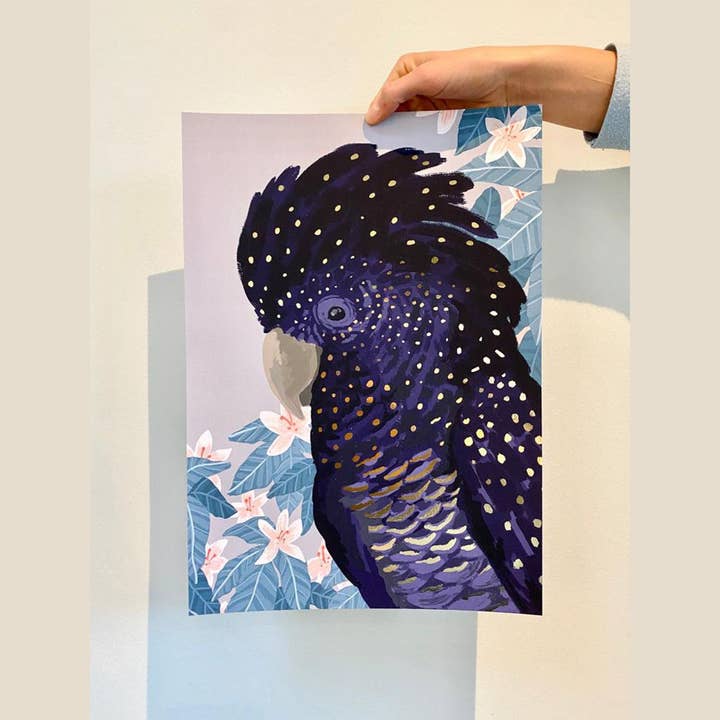 Póster Gold Foil - Cacatúa para venta al por mayor de Goed Blauw