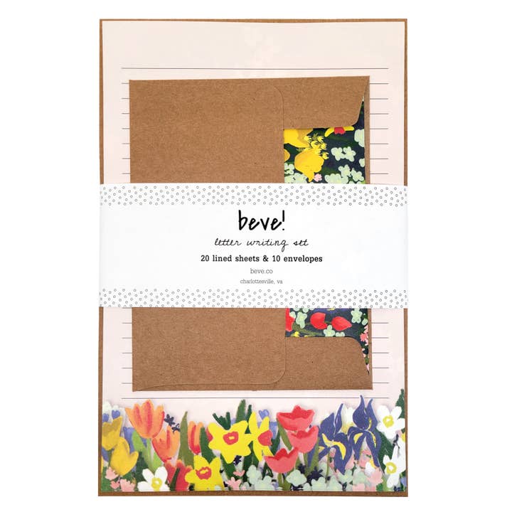 Meadow Floral Letter Writing Stationery Set for wholesale by beve!