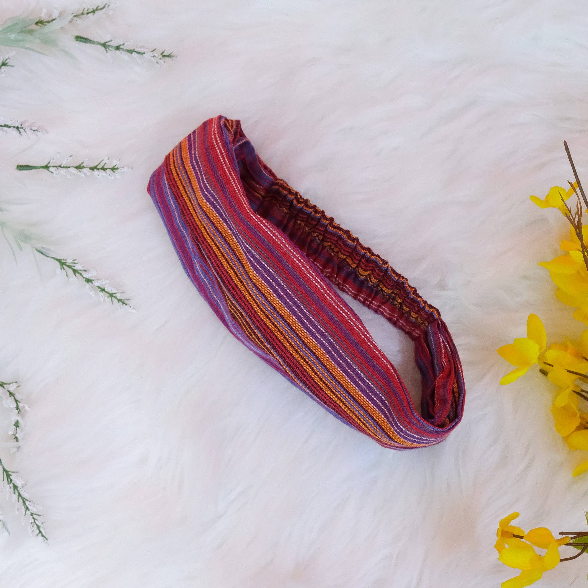 Karma Nepal Crafts - Vente Bandeau – femme - Bandeau bohème hippie unisexe en coton12