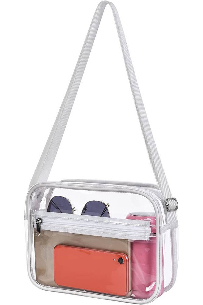 UNISHE - Wholesale Crossbody Bag - Women's - Zipper Clear Crossbody Bag MOQ 3pcs ZK5184