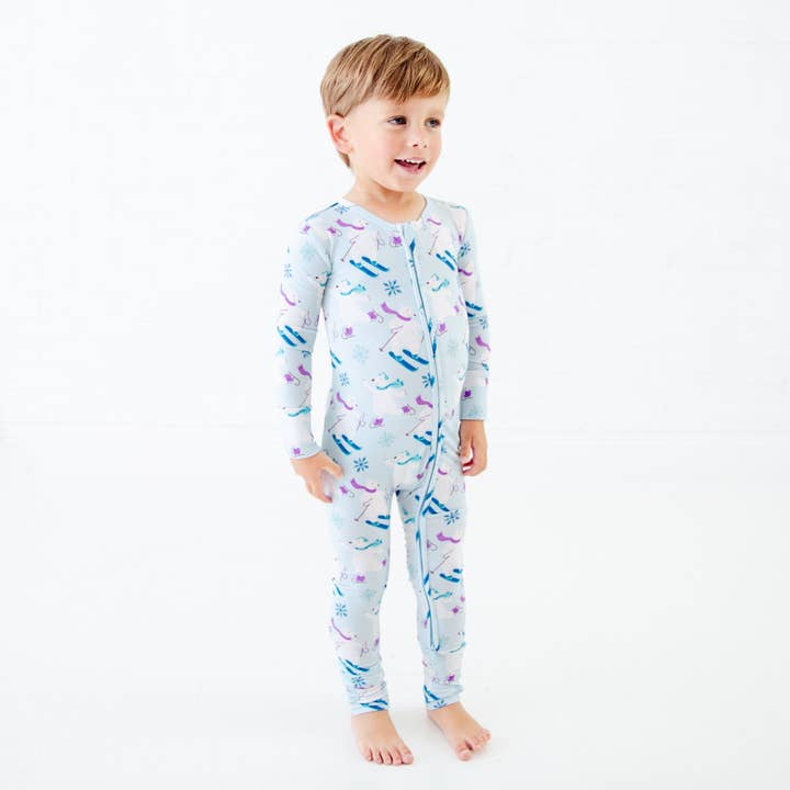 Bearly Skating By Convertible Footie for wholesale by Dreamiere