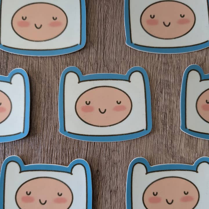 Sadsquatch – wholesale Sticker – Finn and Jake - Cute Adventure Time Vinyl Sticker2