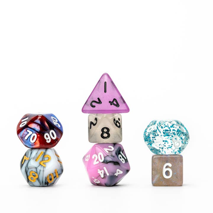 FanRoll by Metallic Dice Games - Wholesale Dice - NEW: Misfit Mini Dice: Adopt A Misfit (Blind Pack/2 sets)