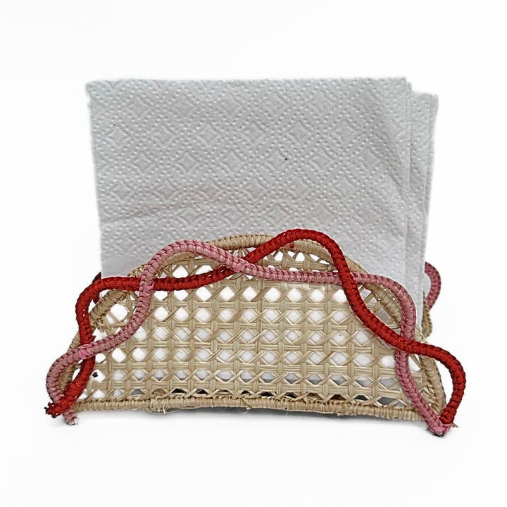 Portatovaglioli Jolly Red Iraca per la vendita all'ingrosso da parte di Artett